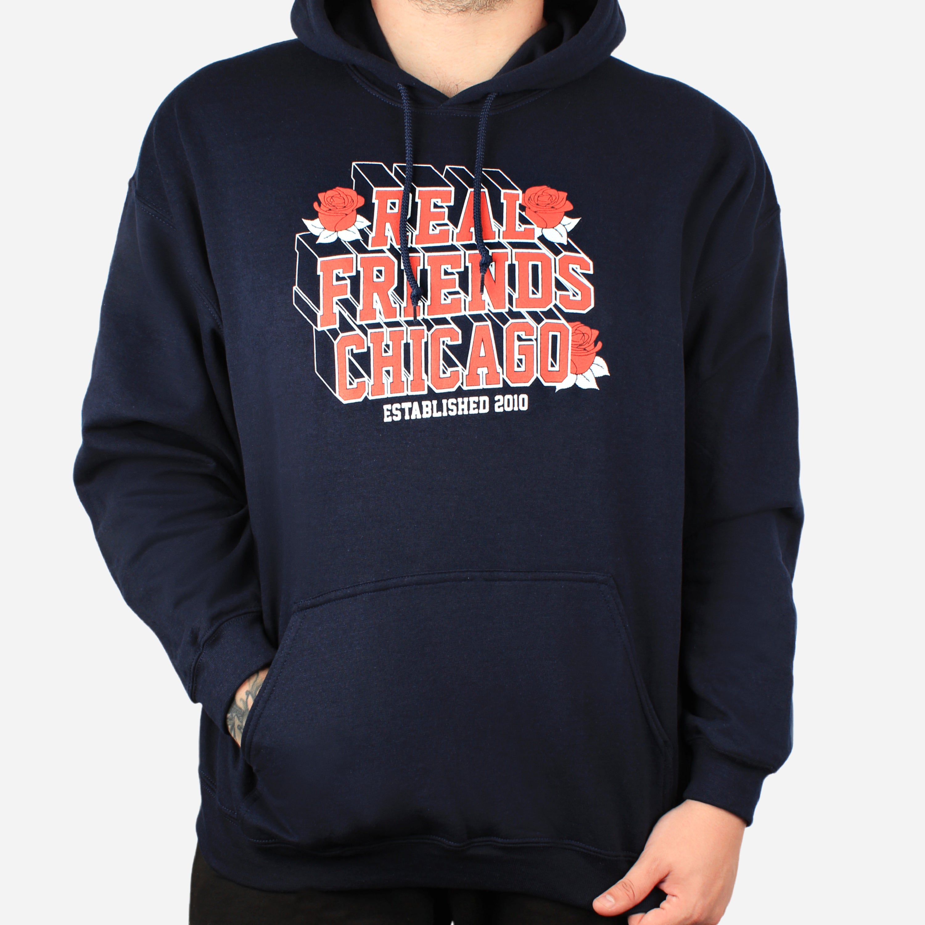 Navy Chicago Hoodie